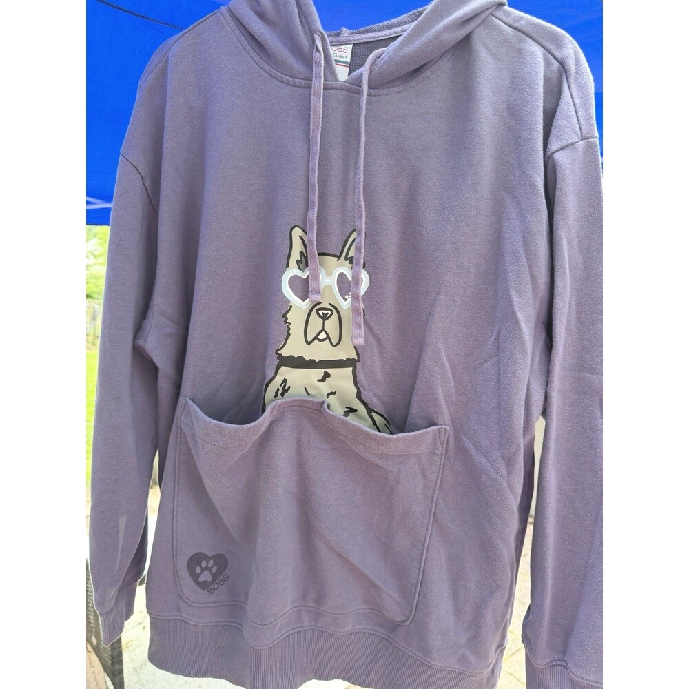 BOBS From Skechers Pet Carrier Hoodie XL Dog Pouch Purple